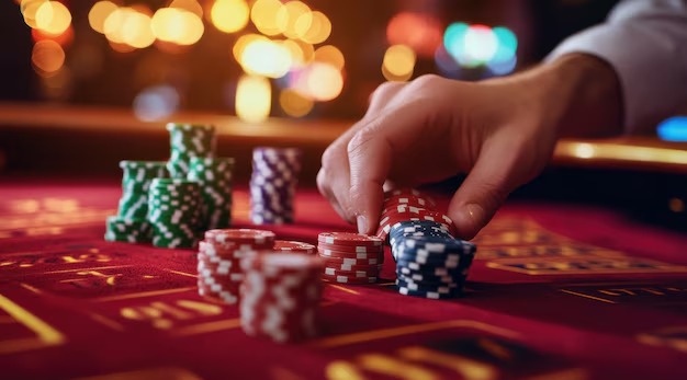 kang bet poker table interface showing hand rankings and betting controls